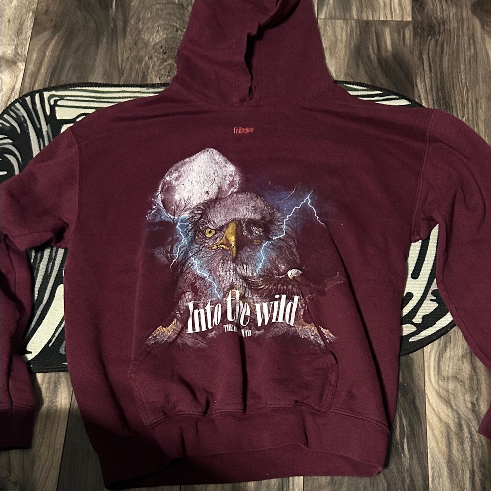Into the Wild Maroon Hoodie